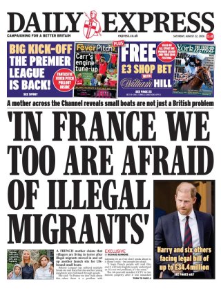 The Express frontpage thumbnail