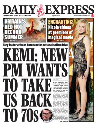 The Express frontpage thumbnail