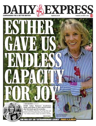 The Express frontpage thumbnail