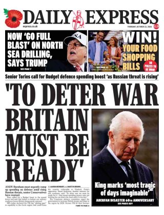 The Express frontpage thumbnail