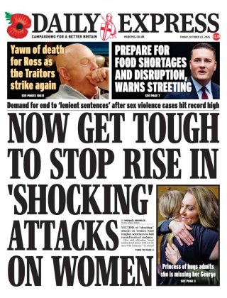The Express frontpage thumbnail