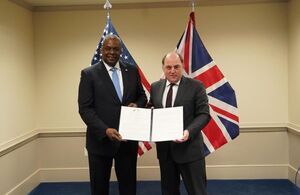UK Defence Secretary Ben Wallace and US Defense Secretary Lloyd Austin III